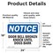 Signmission Door Bell Broken Knock Until Dogs Bark, 24 in W x Rectangle, Vinyl Decal OS-2PACK-NS-D-1824-L-11467 - alternate 2